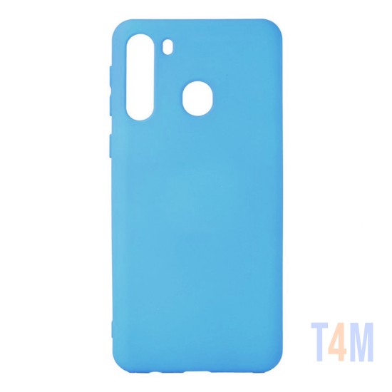 Soft Silicon Case for Samsung Galaxy A21 Blue